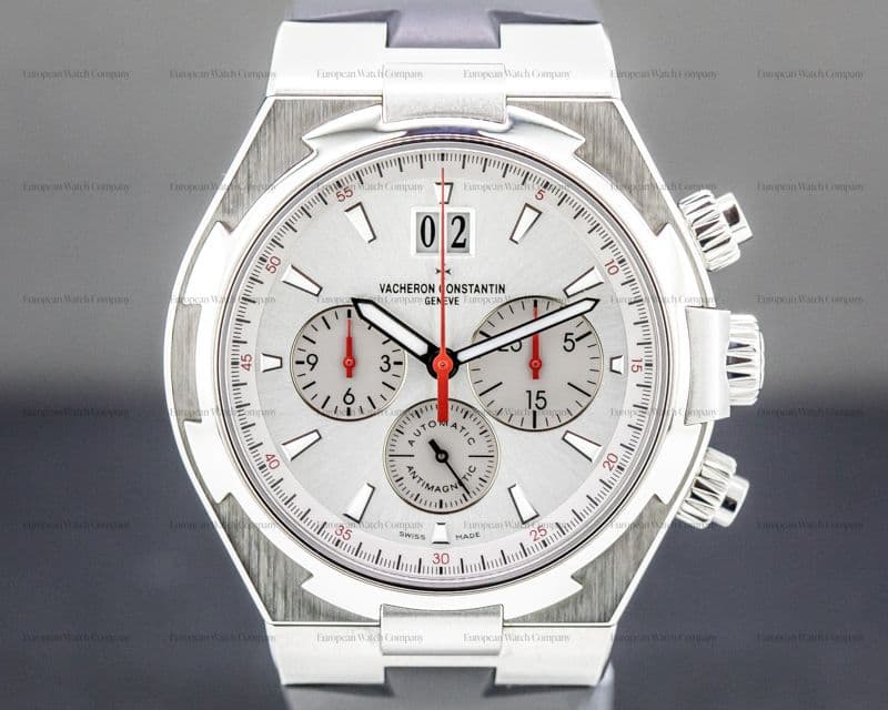 Vacheron Constantin Overseas Chronograph SS Silver Dial / Rubber LIMITED