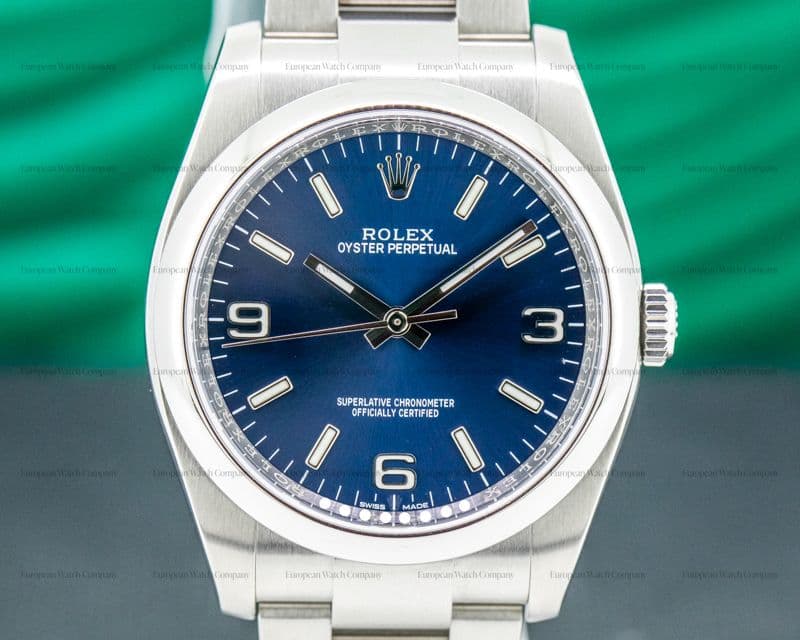 Rolex Oyster Perpetual SS Blue Dial