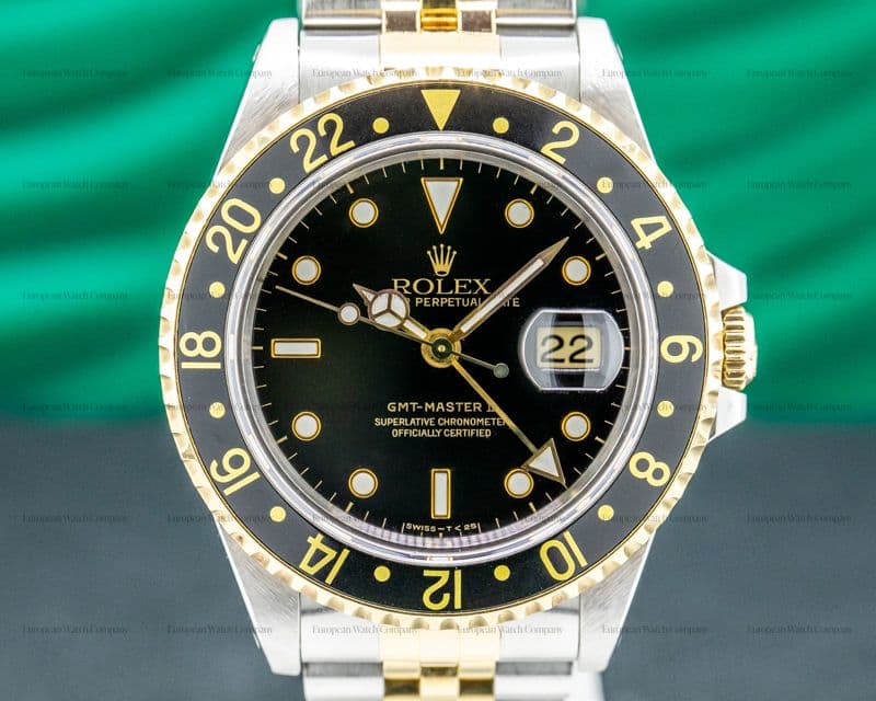 Rolex GMT Master II 18K / SS Black Dial