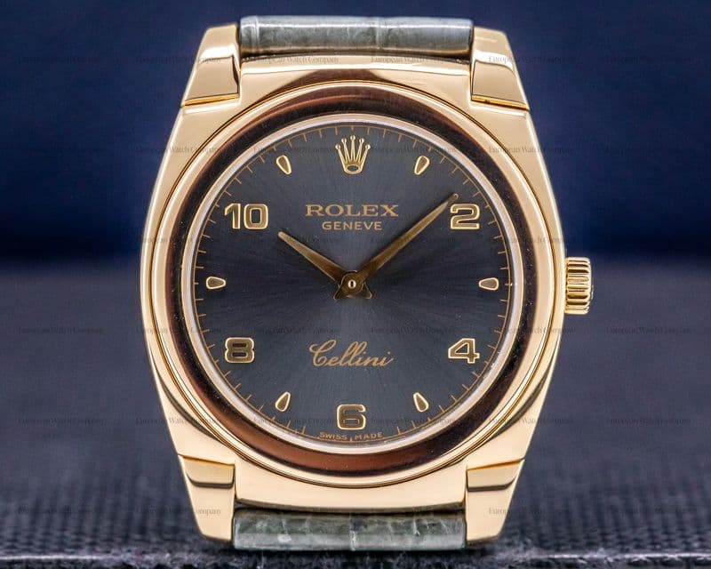 Rolex Cellini Cestello 18K Rose Gold / Grey Dial