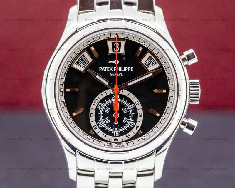 Patek Philippe Annual Calendar 5960A Black Dial Chronograph SS DISCONTINUED