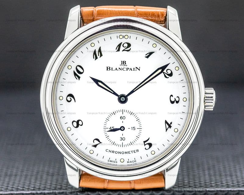 Blancpain Ultra Thin White Dial Manual Wind Chronometer SS