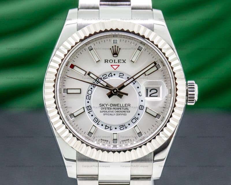 Rolex Sky Dweller 326934 Steel White Dial SS