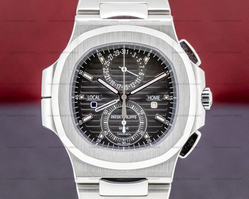 Patek Philippe Nautilus 5990 Travel Time TIFFANY & CO Chronograph GMT UNWORN