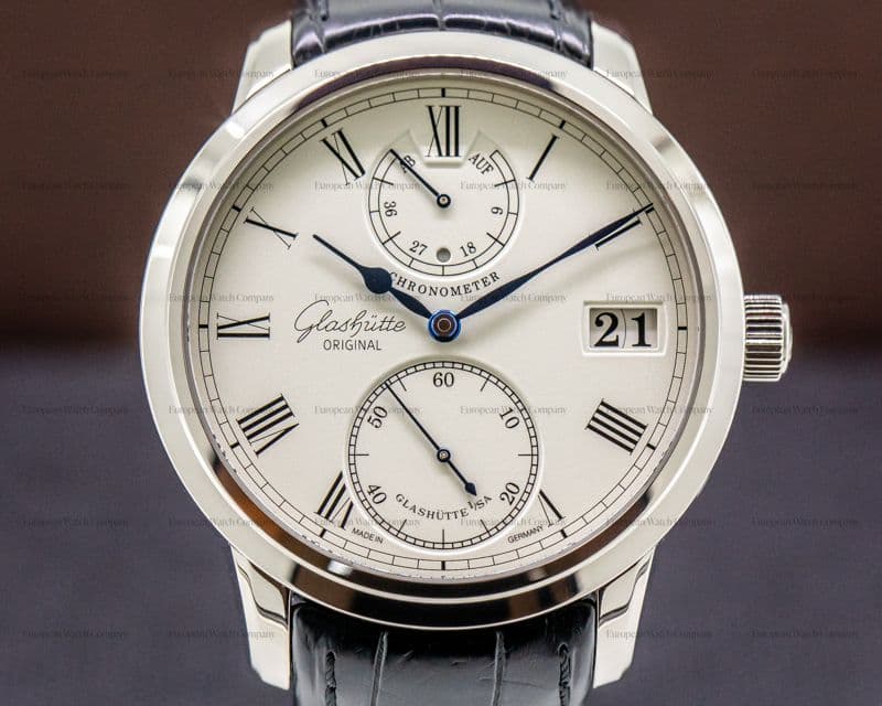 Glashutte Original Senator Chronometer 18K White Gold