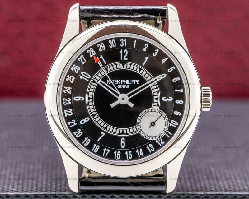 Patek Philippe Calatrava Black Dial 18K White Gold / Deployant DISCONTINUED 2019