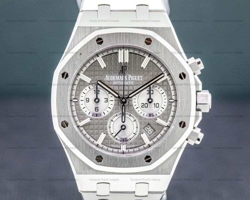 Audemars Piguet Royal Oak Chronograph Ruthenium Dial SS 38MM