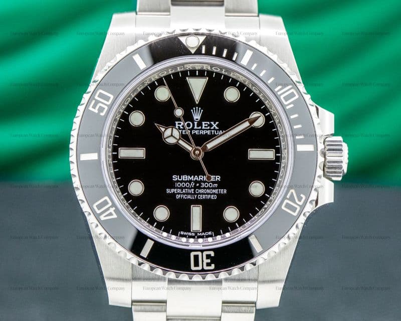 Rolex Submariner 114060 No Date Ceramic Bezel SS 2020
