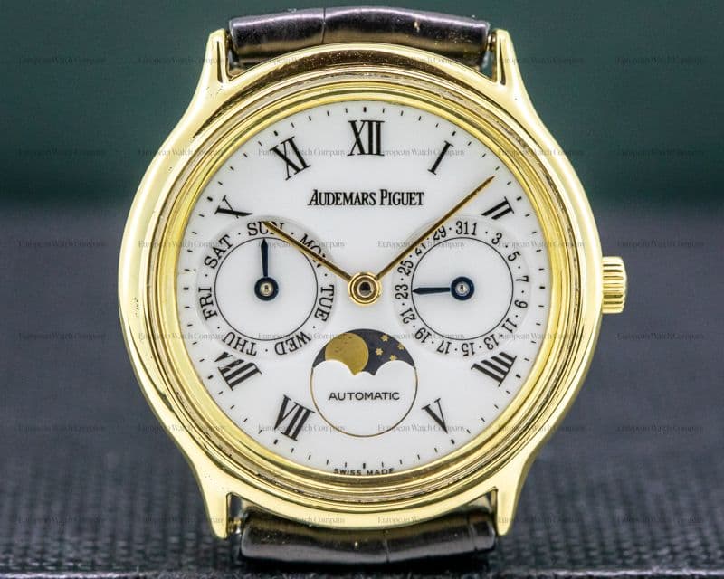Audemars Piguet Vintage Day Date Moonphase 18K Yellow Gold 33MM