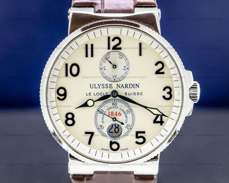 Ulysse Nardin Maxi Marine Stainless / Leather