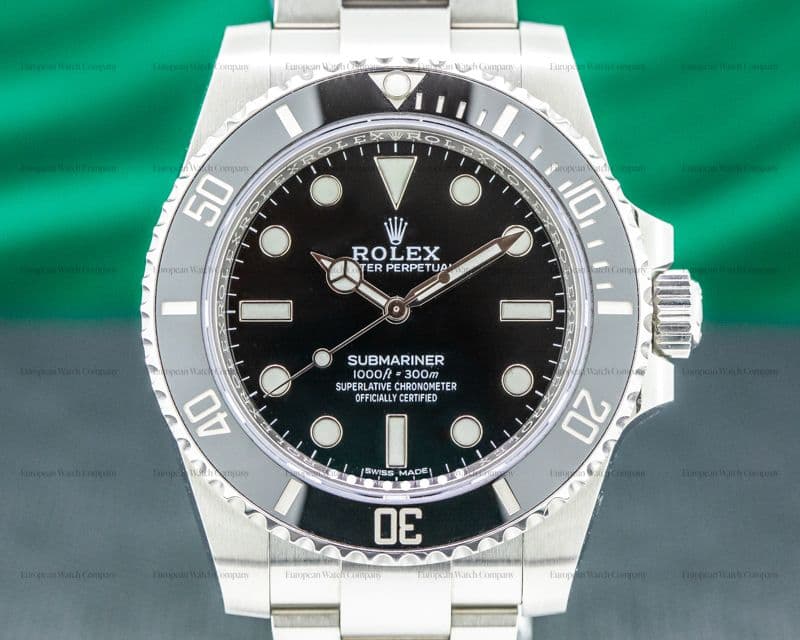 Rolex Submariner 114060 No Date Ceramic Bezel SS 2019