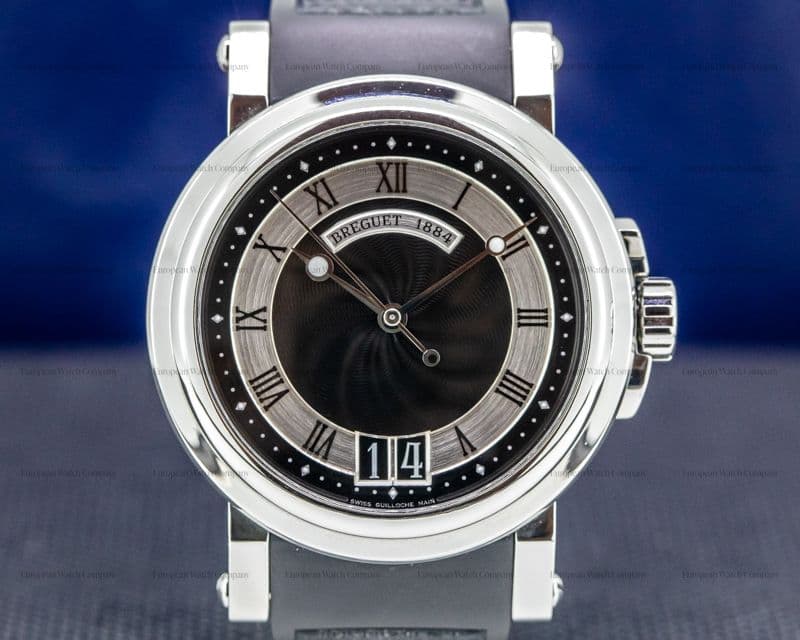 Breguet Marine Big Date Black Dial SS / Rubber