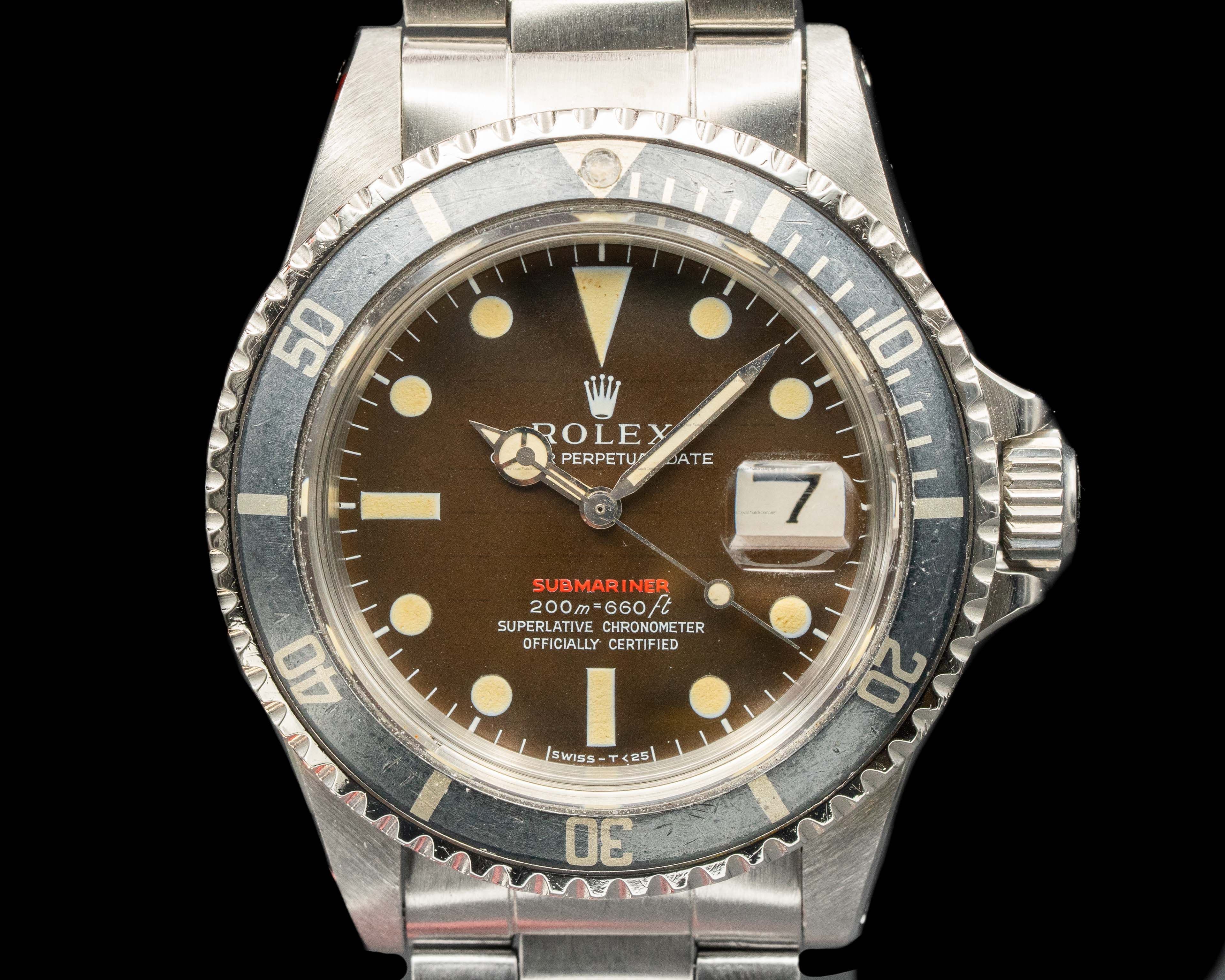 Rolex Submariner RED MK II Circa 1970 TROPICAL WOW