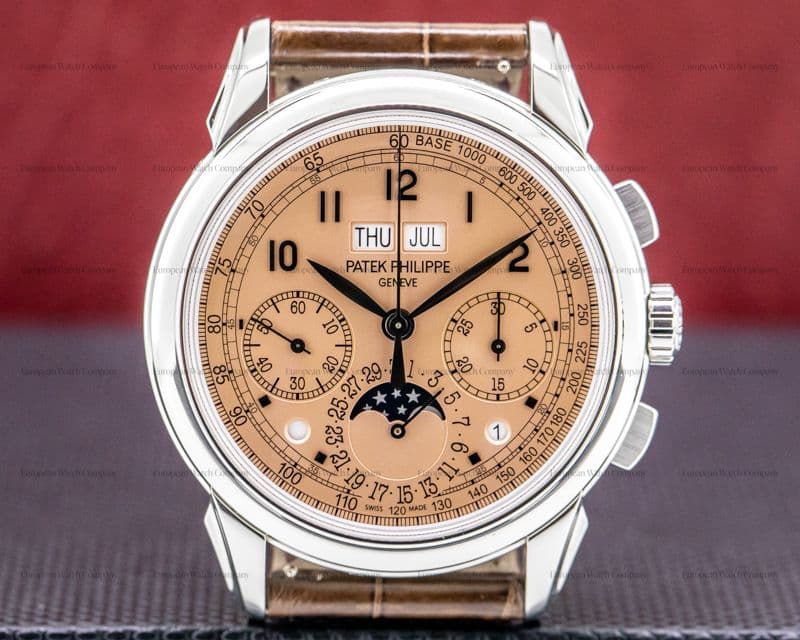 Patek Philippe 5270P Perpetual Calendar Chronograph Platinum Salmon Dial