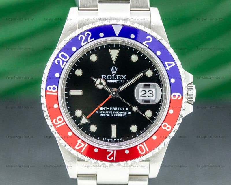 Rolex GMT Master II SS Red / Blue Pepsi Bezel