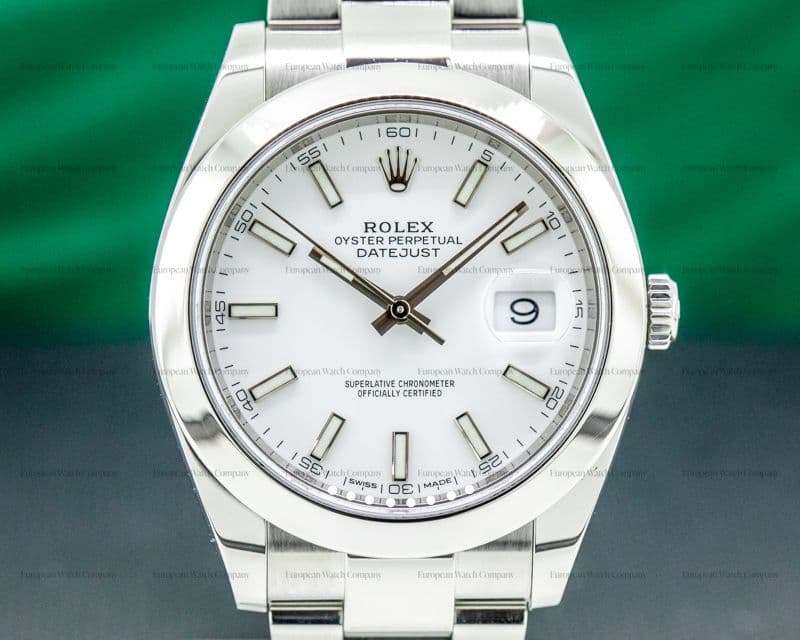 Rolex Datejust 41 126300 Silver Stick Dial SS
