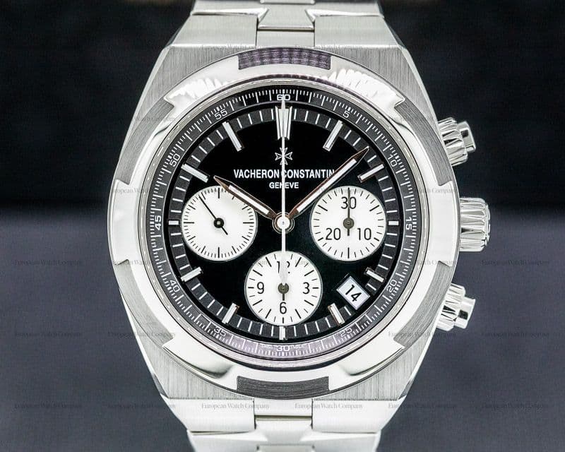 Vacheron Constantin Overseas Chronograph Black Panda Dial SS / SS