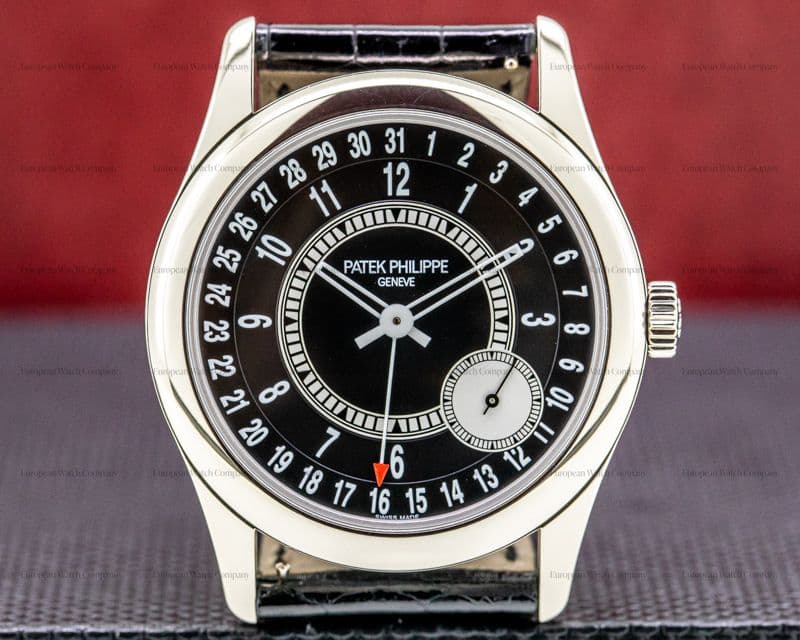 Patek Philippe Calatrava Black Dial 18K White Gold / Deployant DISCONTINUED
