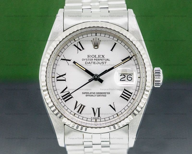 Rolex Datejust Grey Buckley Dial 16014 SS Jubilee