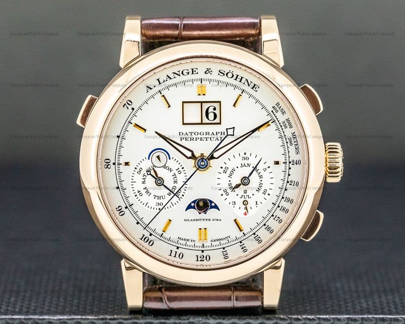 A. Lange and Sohne Datograph Perpetual 410.032 Calendar Chronograph 18K Rose Gold 2020