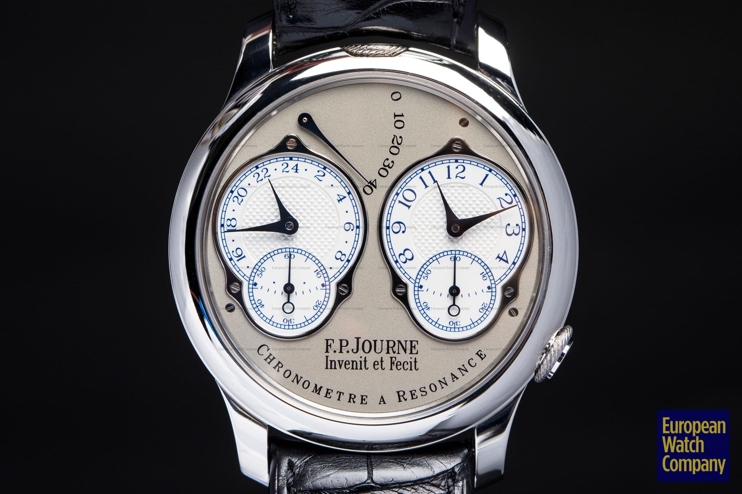 F.P. Journe Chronometre Resonance Platinum Silver Dial 40MM FINAL EDITION