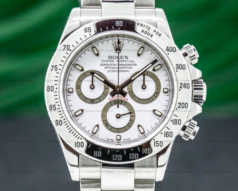 Rolex Daytona 116520 White Dial SS FULL SET