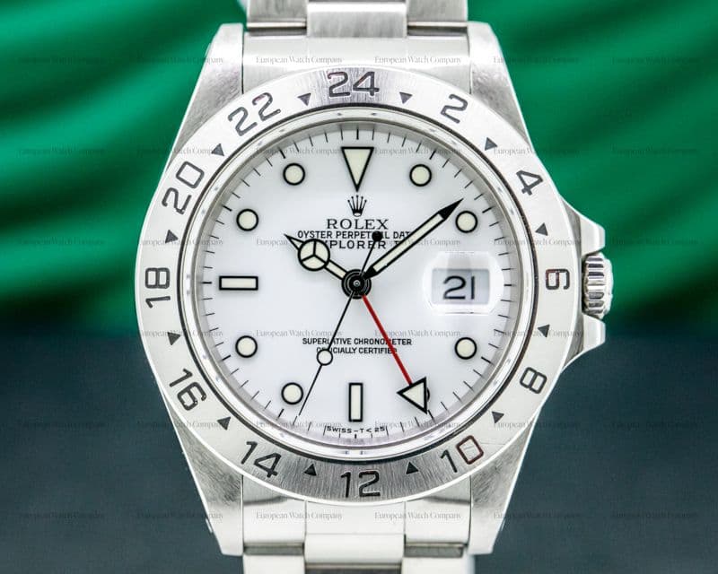 Rolex Explorer II "Polar" 16570 White Dial SS FULL SET