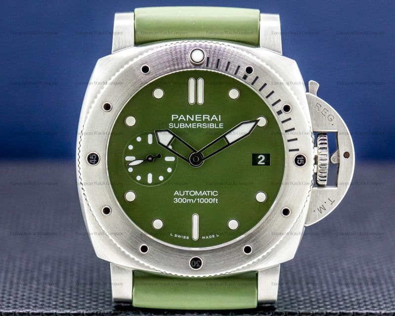 Panerai Submersible Verde Militare Stainless Steel 42MM LIMITED 2020