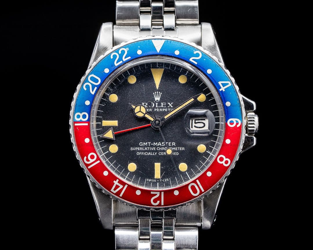 Rolex Vintage GMT Master "Pepsi Bezel" SS Circa 1969