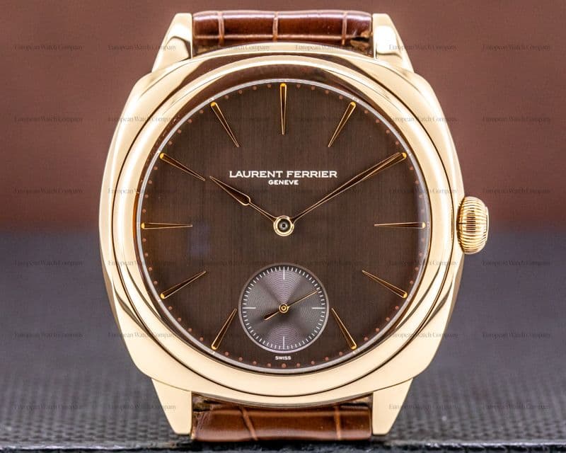 Laurent Ferrier Galet Square Micro-Rotor 18k Rose Gold Brown Dial