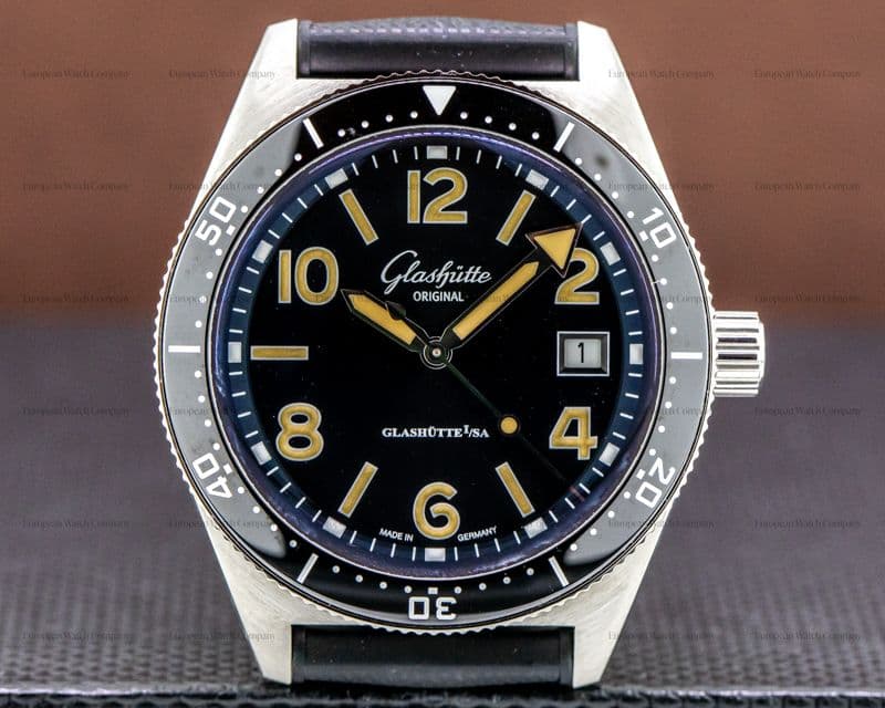 Glashutte Original SeaQ Black Dial SS