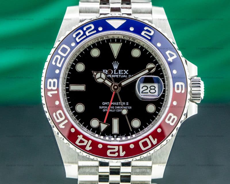 Rolex GMT Master II 126710BLRO Ceramic "Pepsi" SS / Jubilee