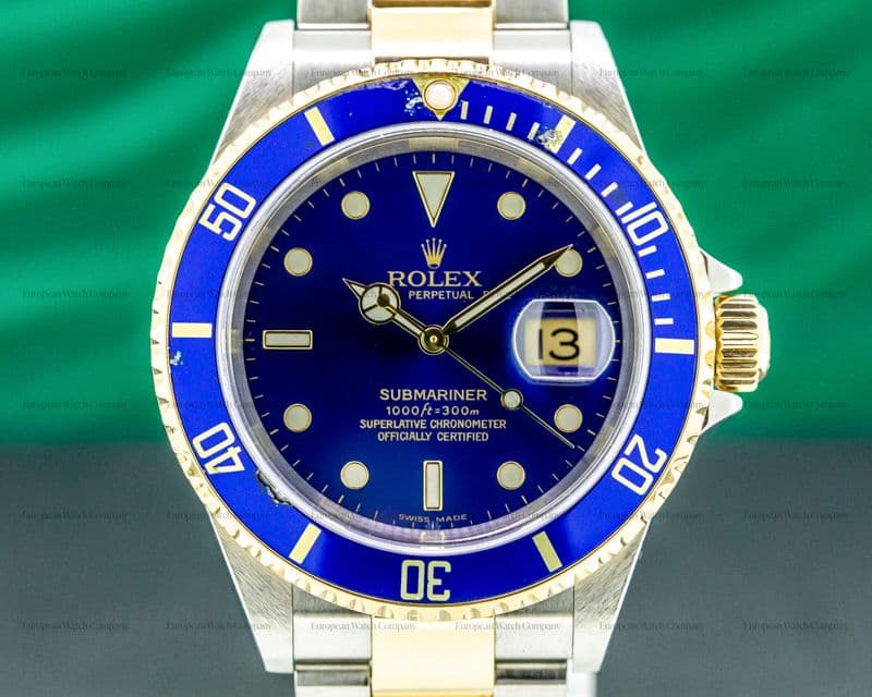 Rolex Submariner 16613 Blue Dial SS / 18K
