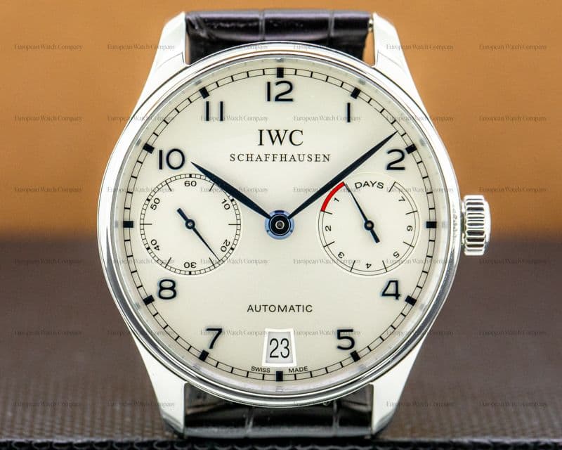 IWC Portuguese 7 Day SS / Blue Numerals