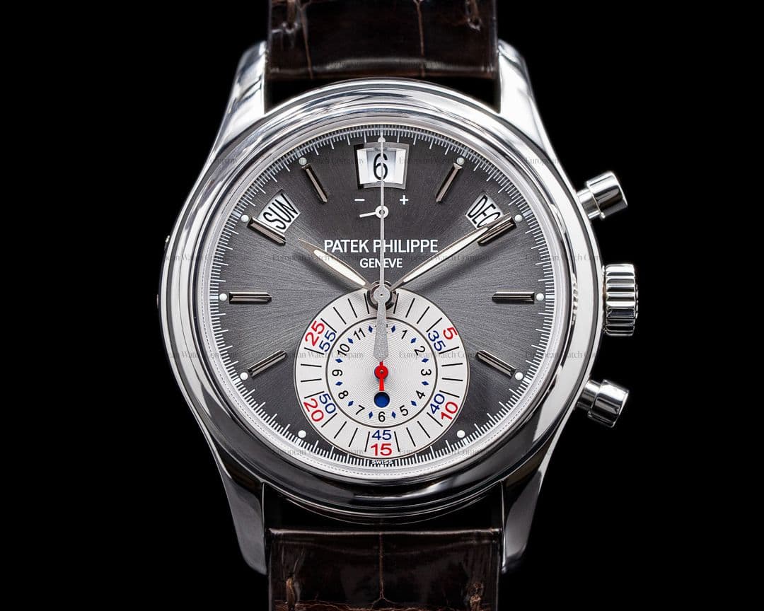 Patek Philippe Annual Calendar 5960P Chronograph Platinum Grey Dial