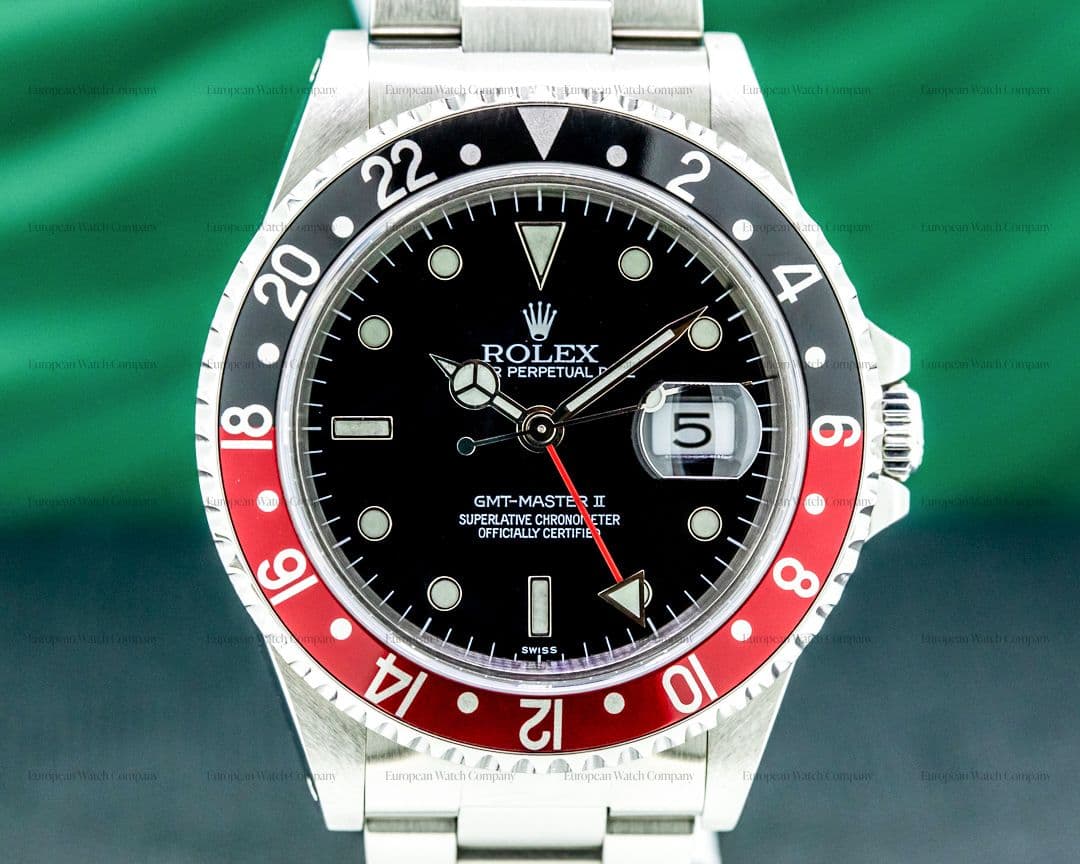 Rolex GMT Master II SS Red / Black Coke SHARP & COMPLETE