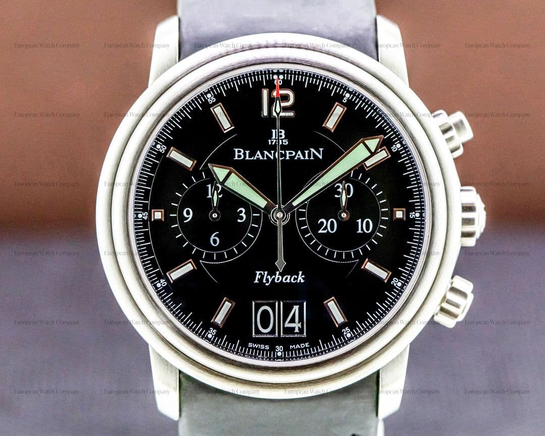 Blancpain Flyback Chronograph Big Date SS Black Dial