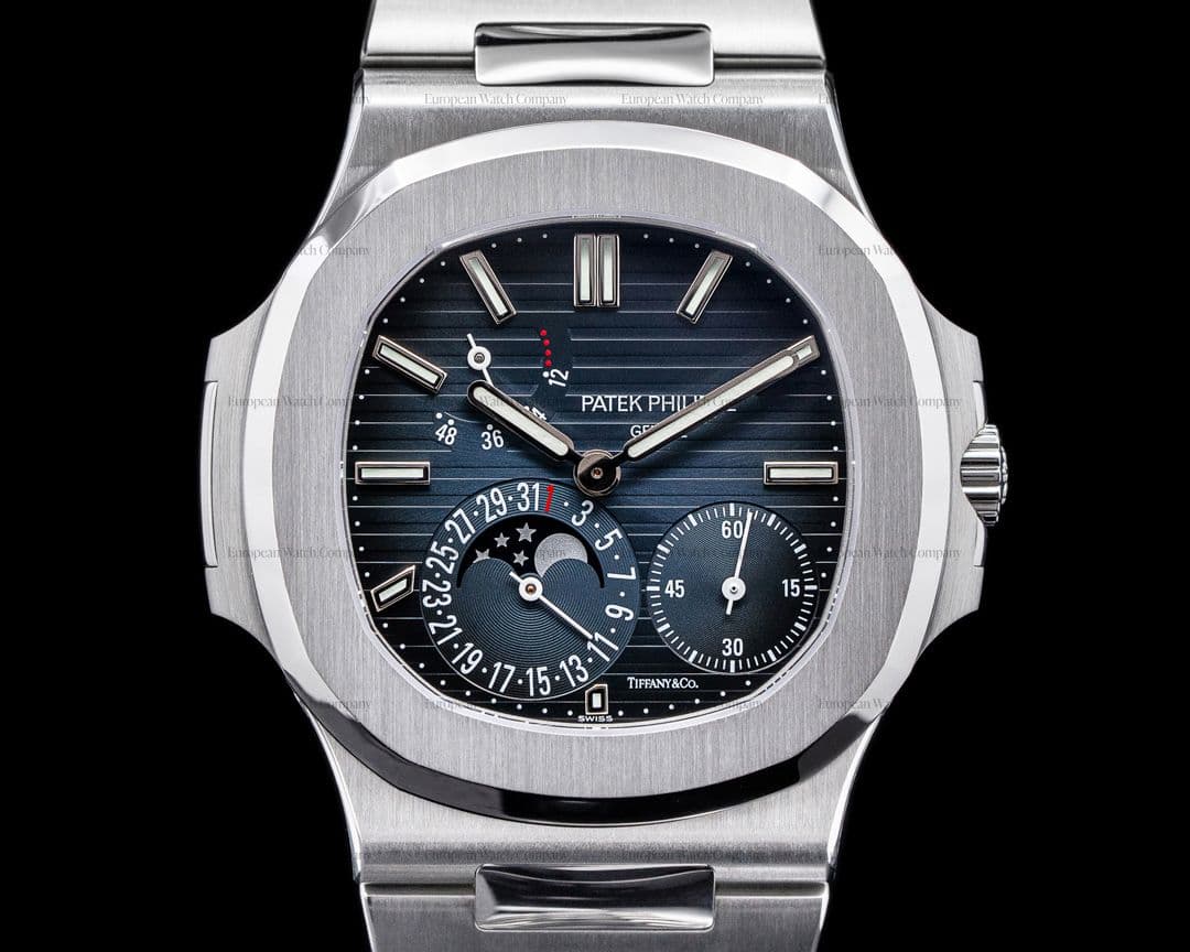 Patek Philippe Jumbo Nautilus 5712 "TIFFANY & CO" SS RARE FULL SET