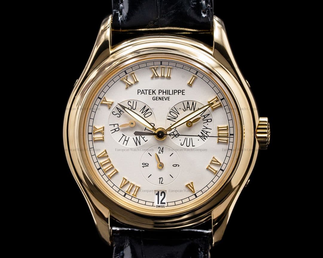 Patek Philippe 5035J Annual Calendar Ivory Dial Yellow Gold