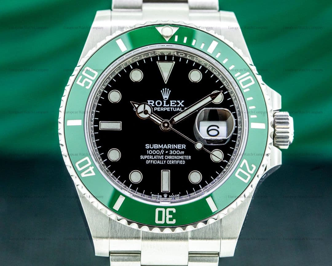 Rolex Submariner Date 126610LV Kermit GREEN Ceramic Bezel 41MM UNWORN