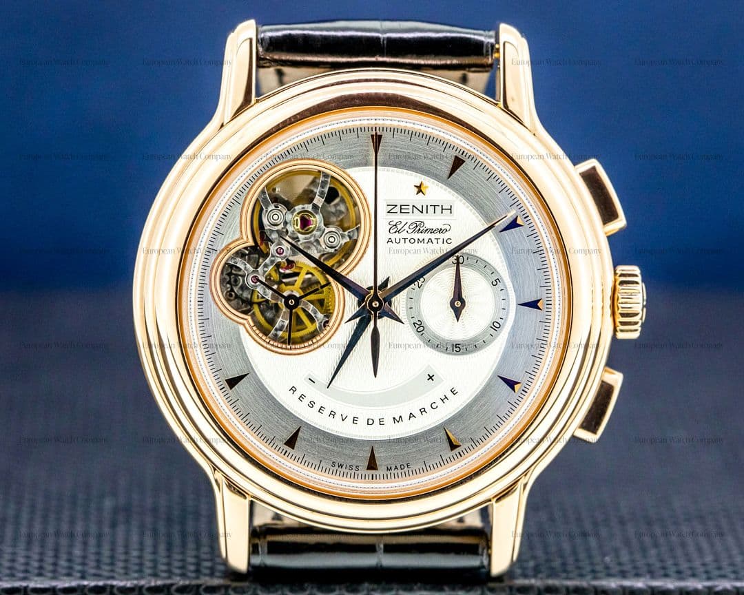 Zenith El Primero 18K Rose Gold Chronomaster T Open
