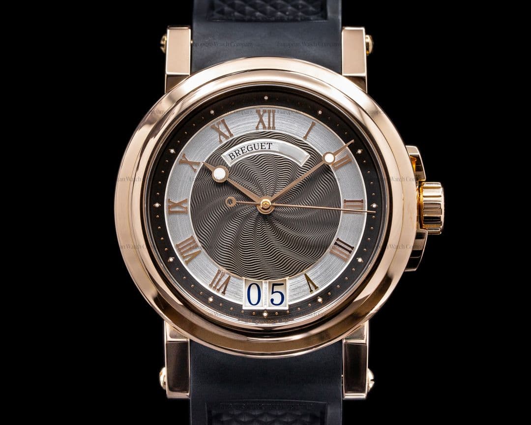 Breguet Marine Automatic Big Date 18K Rose Gold / Rubber