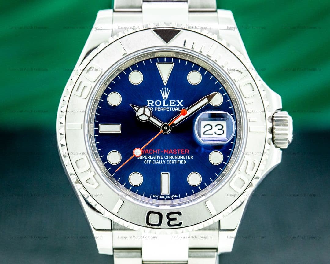 Rolex Yacht Master 116622 SS Blue Dial / Platinum Bezel