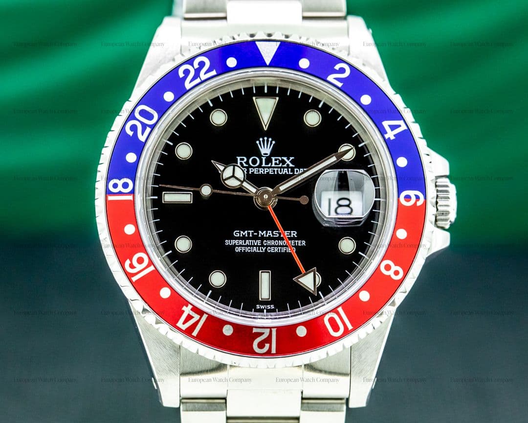Rolex 16700 GMT Master Red / Blue Pepsi Bezel FULL SET