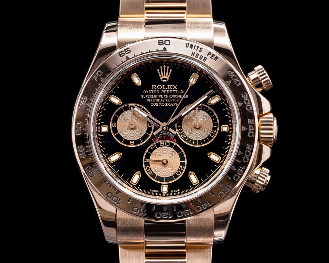 Rolex Daytona Everose 116505 Black Dial 18K Rose Gold / Bracelet