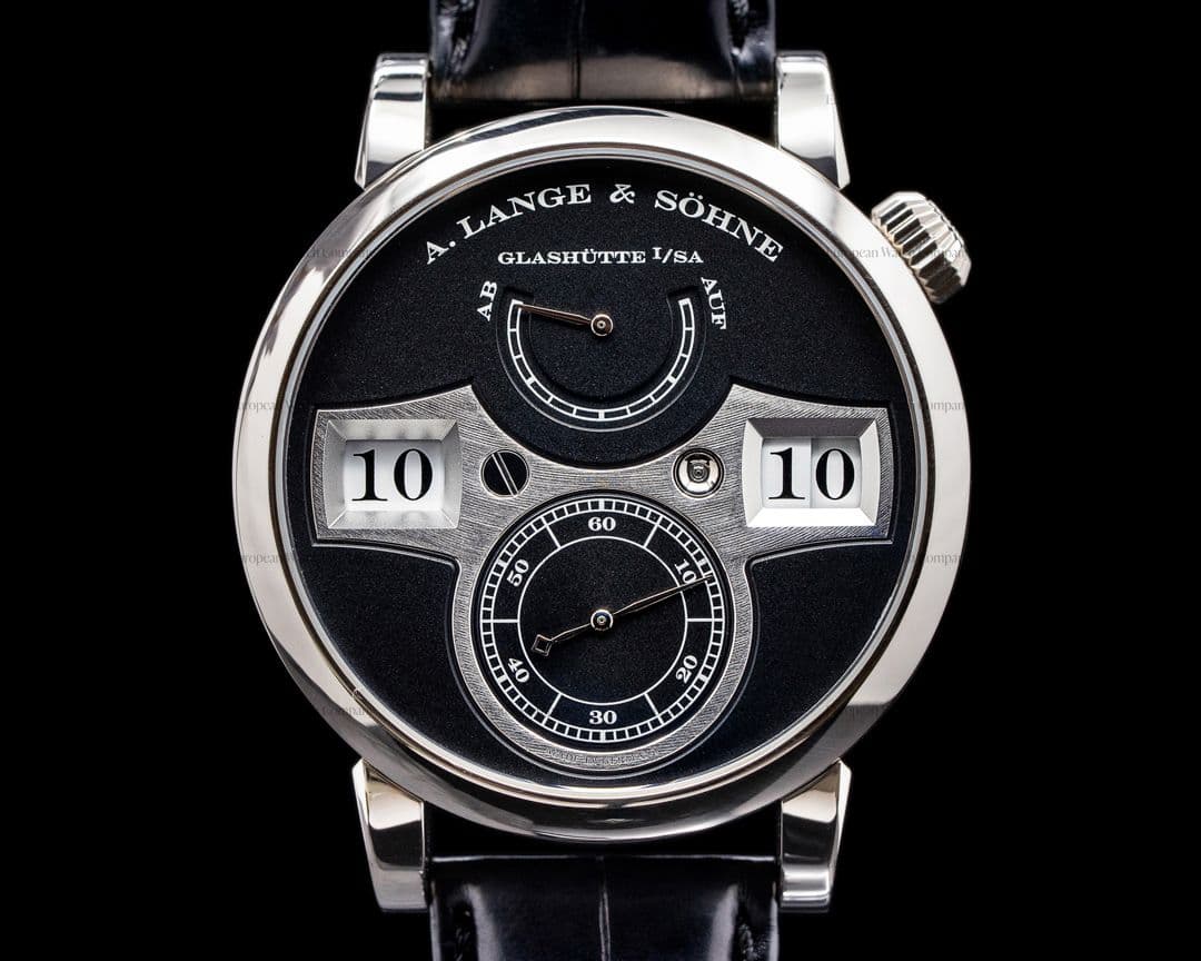 A. Lange and Sohne Zeitwerk 140.029 18K White Gold FULL SET