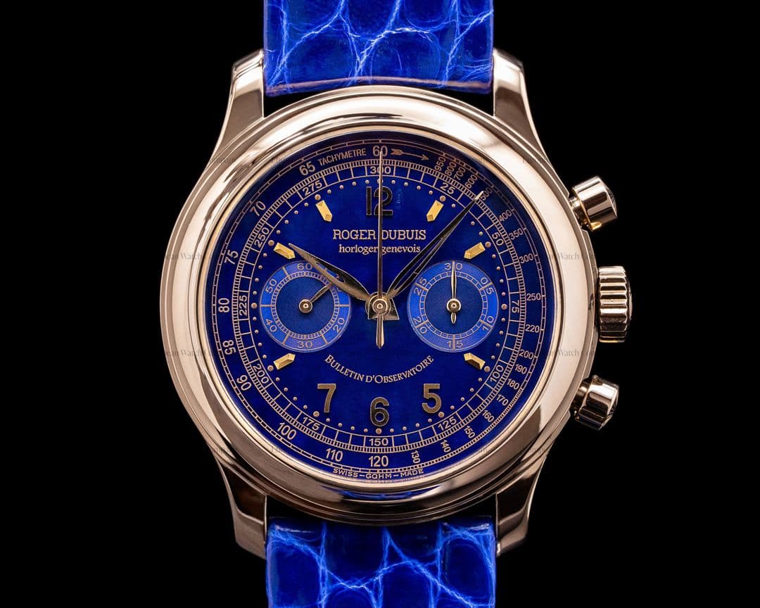 Roger Dubuis Hommage Chronograph H40 AMAZING BLUE DIAL RARE