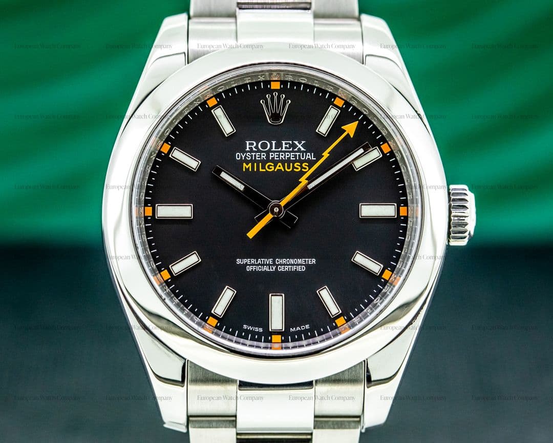 Rolex Milgauss SS Black Dial