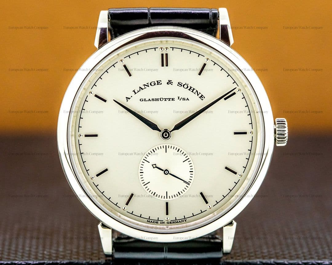 A. Lange and Sohne Saxonia Manual Wind 18K White Gold