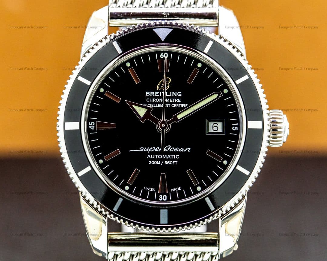 Breitling Super Ocean Pro Black Dial / Stainless Steel Bracelet